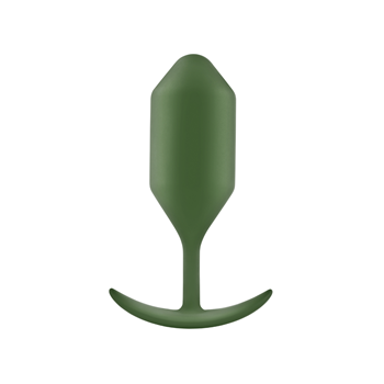 b-Vibe - Snug Plug 4 - Verzwaarde anaalplug (Groen)